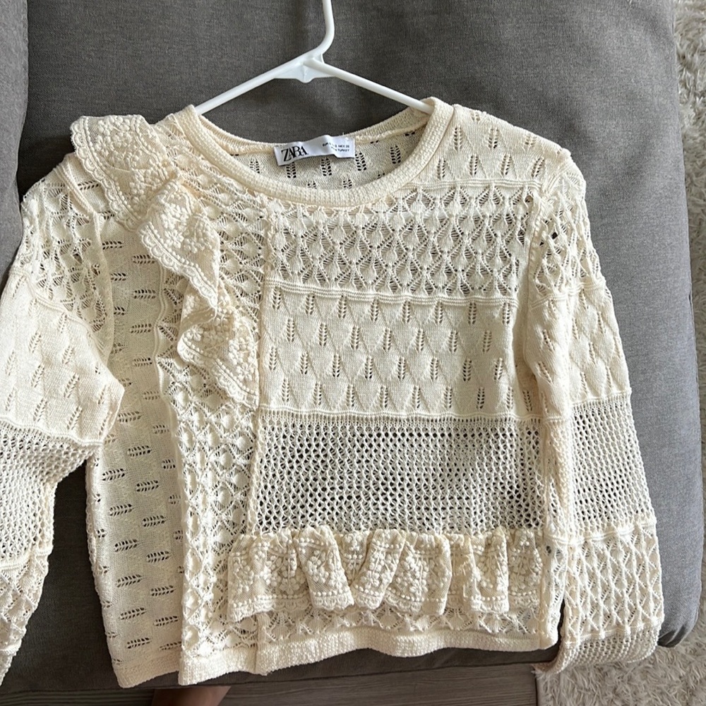 Zara cropped sweater
